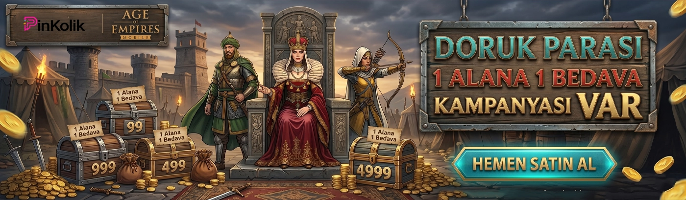 AoE Mobile Doruk Parası 1+1 Bir alana bir bedava 